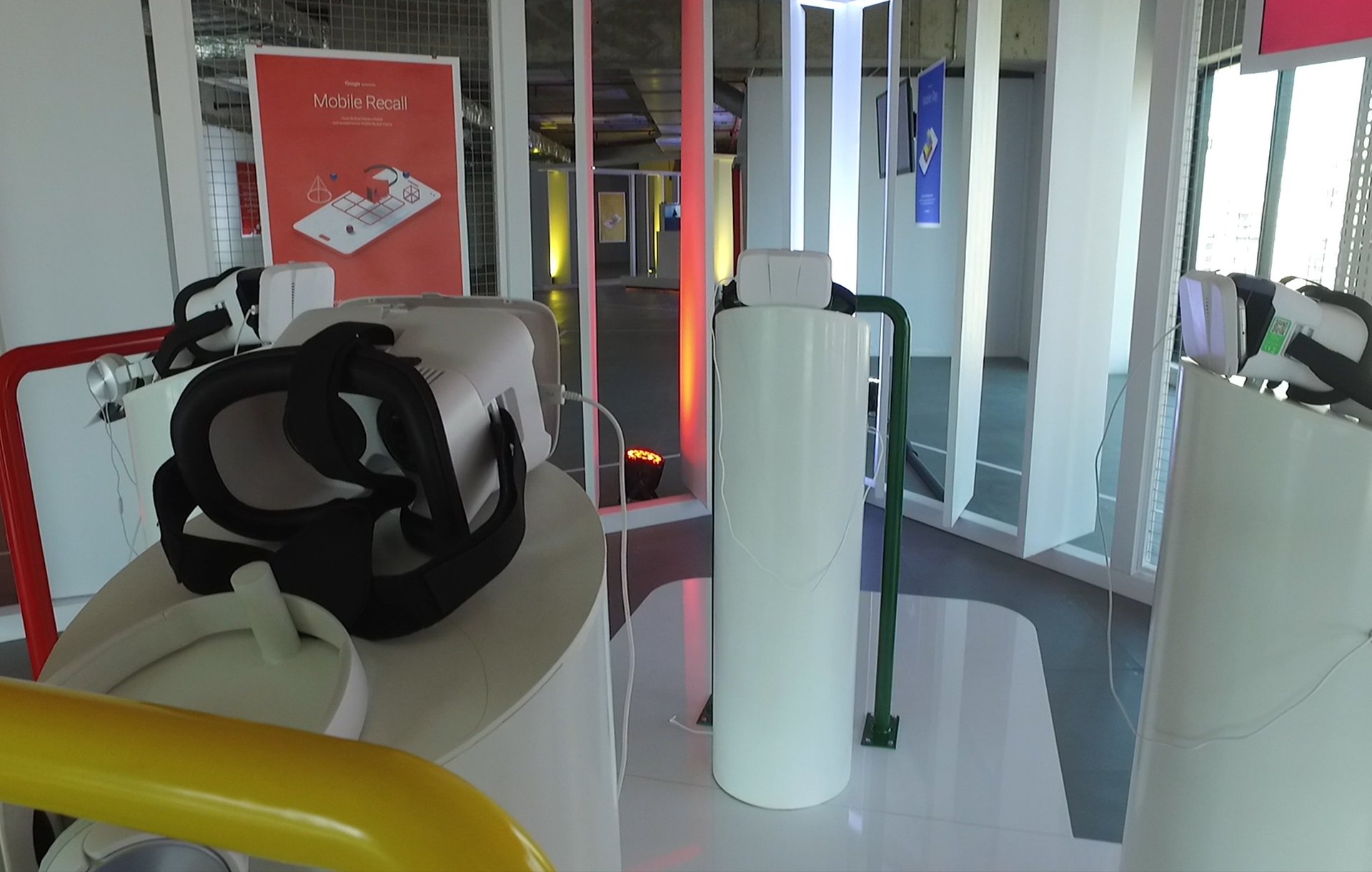 The VR headset for the Search Challenge
