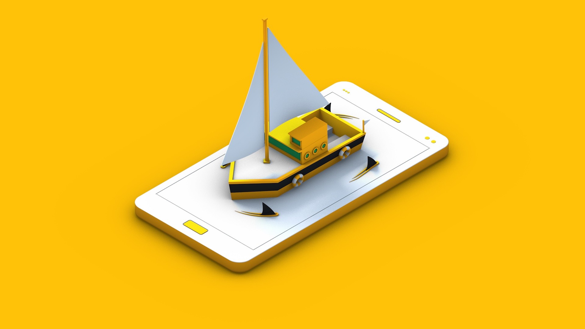 The obstacle course as key art, yellow