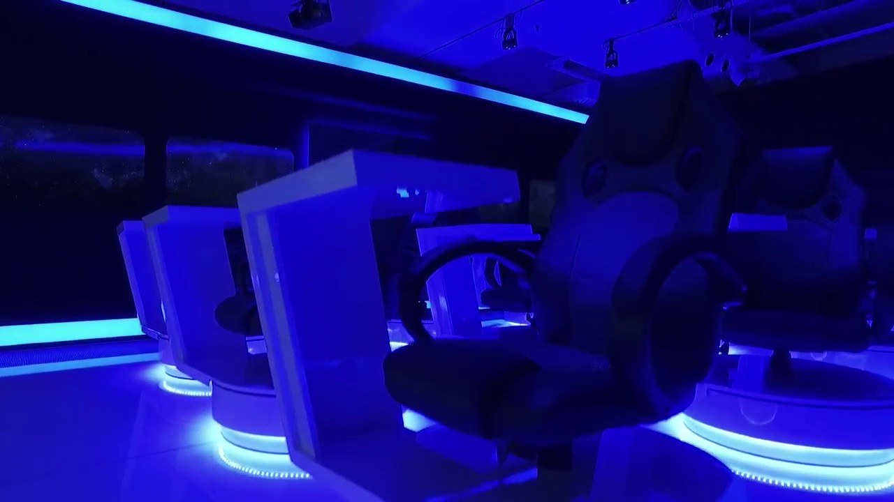 Inside the Innovation Lab spaceship room
