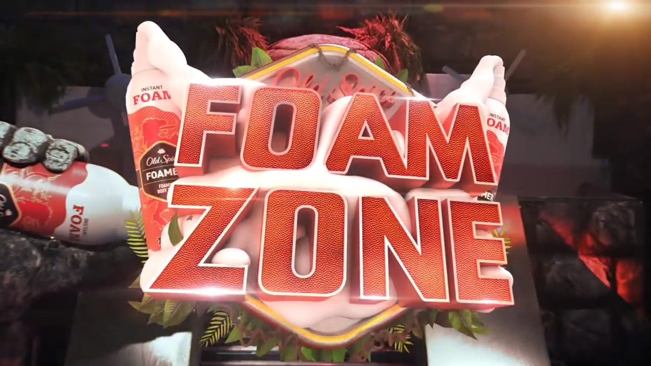 The Foam Zone stage set