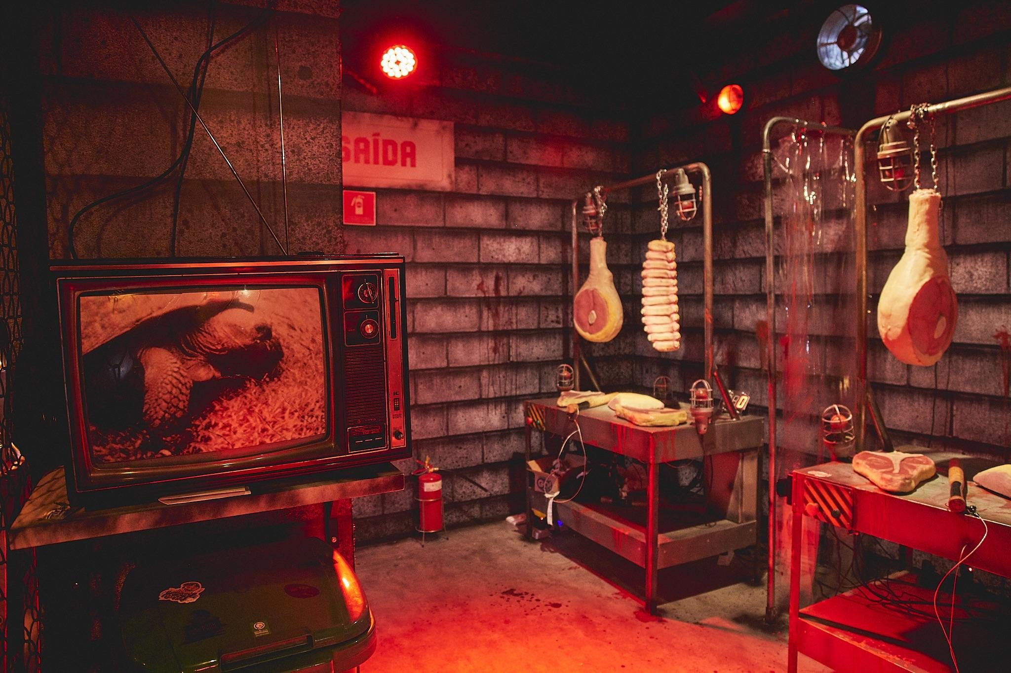 Inside the gore room at The Boys Training Area