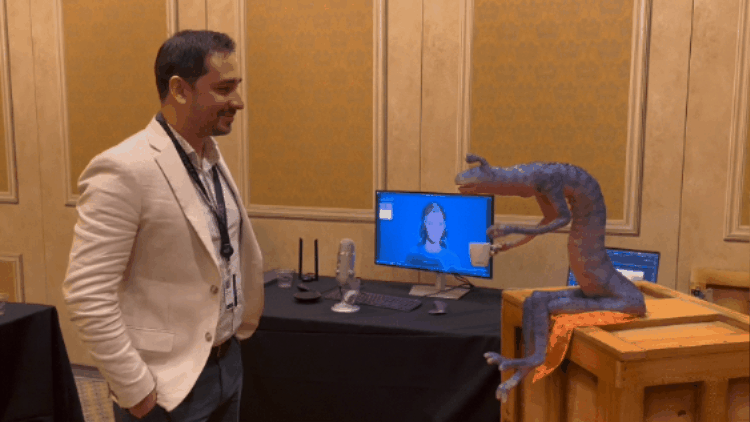 A live demo of Wormhole tracking its speaker